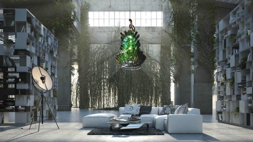 Déco loft New Yorkais suspension