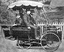 Tricycle à vapeur De Dion Bouton vainqueur de la course 1885