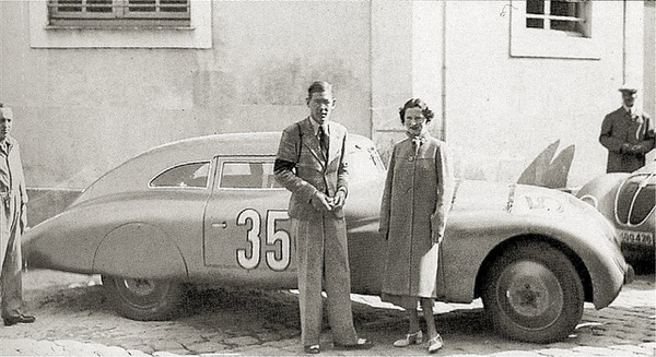 1937 Adler Trumpf Rennlimousin Abandon 40 Tours Fritz Huschke von Hanstein &  Anne-Cécile Rose-Itier