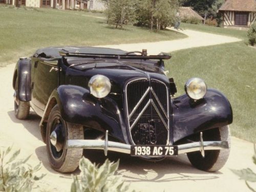 Atelier du Loft Mobilier avec pièces autos Deco auto Citroën Traction 11 B Cabriolet 1937