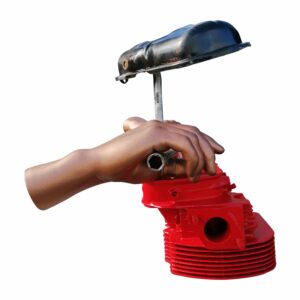 L'Art et L'Automobile Lampe Culasse Cache culbuteur COX- Atelier du Loft