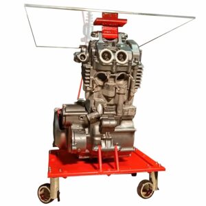 Vous êtes un(e) fan de moto ? Vous aimez les motos avec les gros moteurs qui font du bruit ? Alors cette table basse moteur éclaté de YAMAHA est faite pour vous